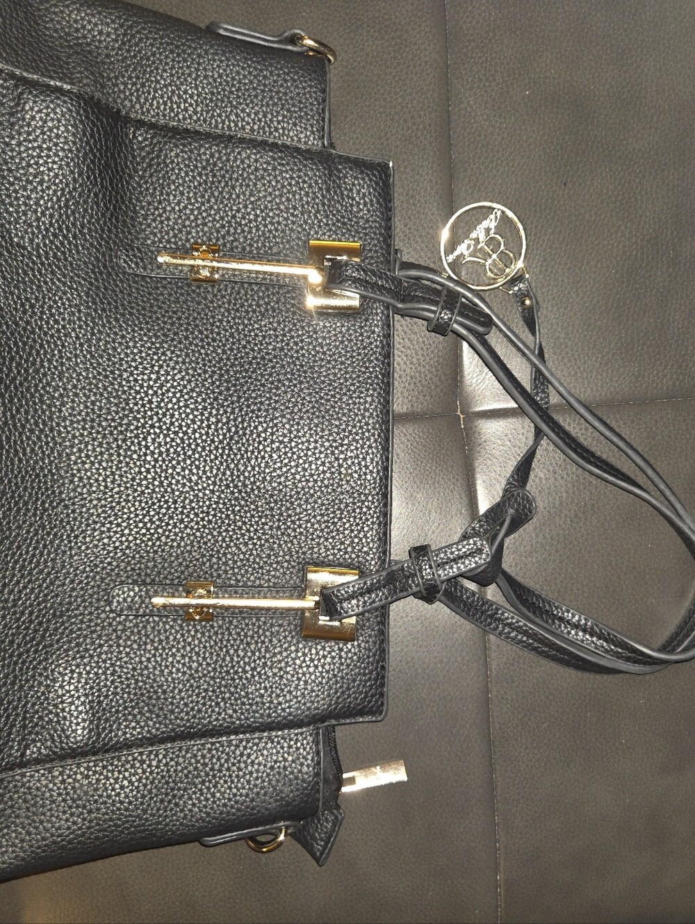 Bella Rose Faux Leather 2 Way Bag